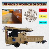 Būgno medienos smulkintuvas